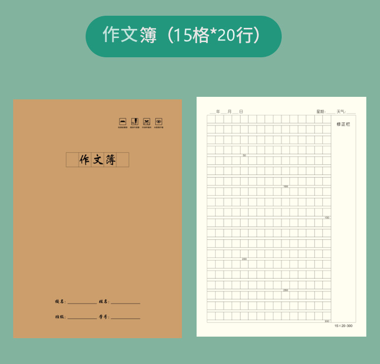 16开系列牛皮车线本